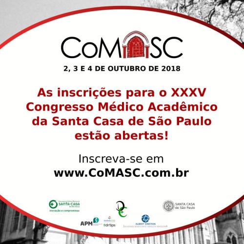 Inscricoes CoMASC 2018